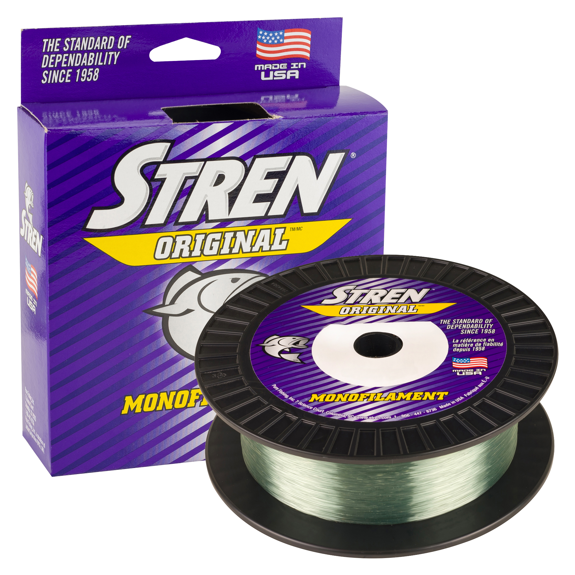 Stren Original Fishing Line 8 lb. Lo-Vis Green - 1000 Yds